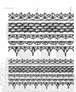 Tim Holtz Stampers anonymous - Crotchet trims