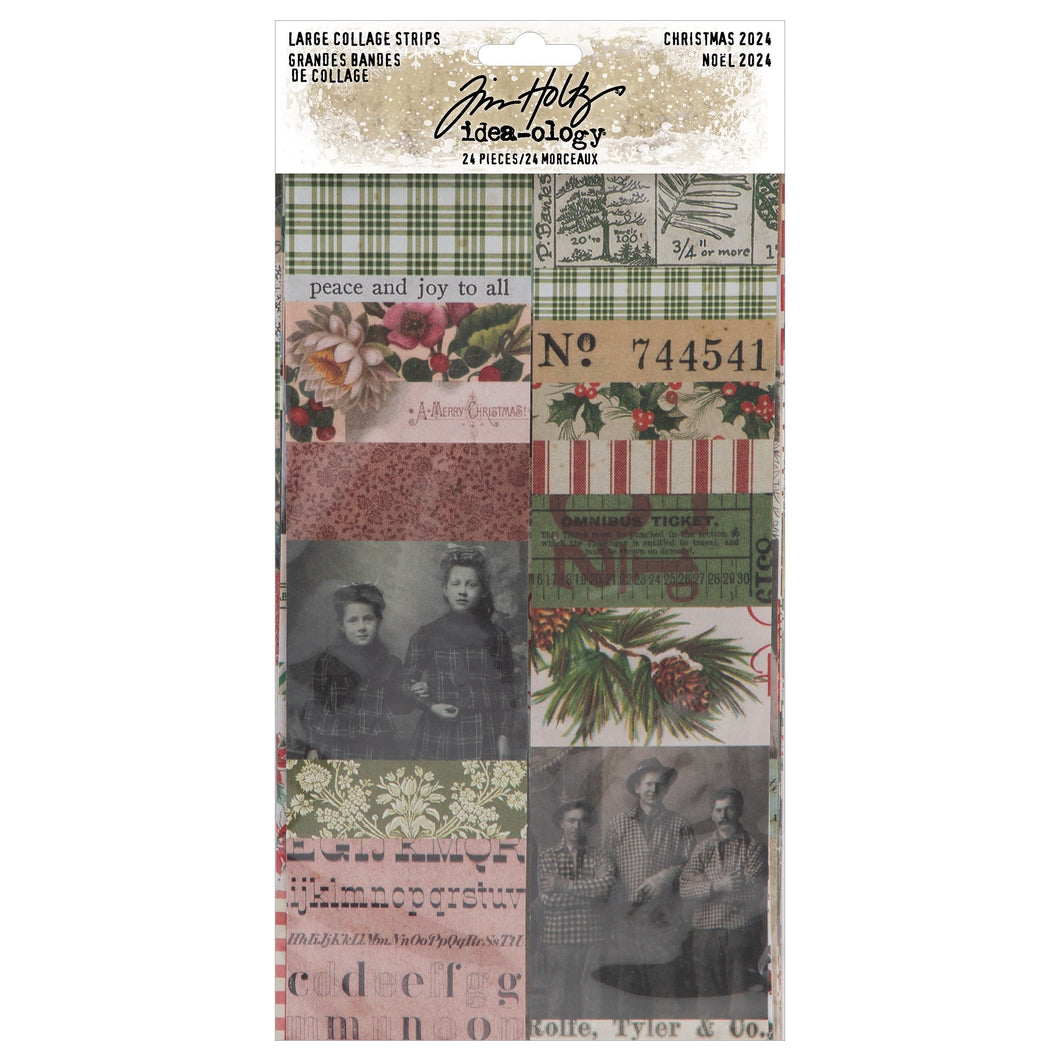 Tim Holtz Idea-ology Christmas 2024- Large Collage strips