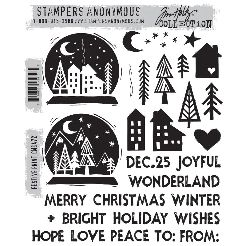Tim Holtz Stampers anonymous - Festive print