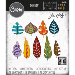 Tim Holtz Alterations thinlits dies - Artsy leaves
