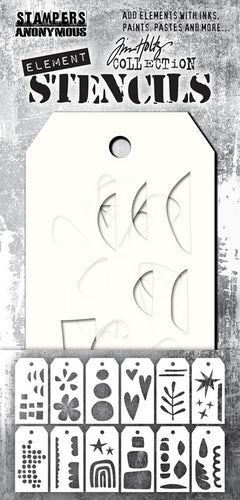 Tim Holtz layering stencil - Elements: Everyday