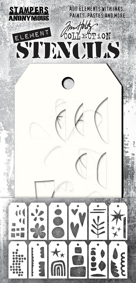 Tim Holtz layering stencil - Elements: Everyday