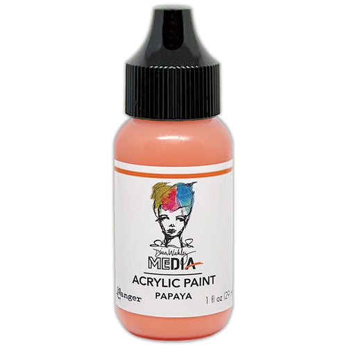 Dina Wakley Media 1oz paint - Papaya