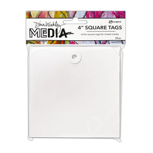 Dina Wakley media tag 4” square 20 pack