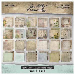 Tim Holtz vault - 8x8” paper pad: Wallflower