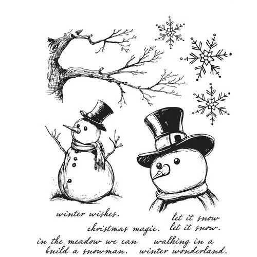Tim Holtz Stampers anonymous - Mr Frostie