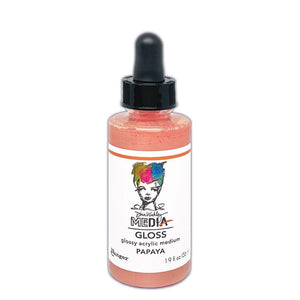 Dina Wakley Media gloss spray: dropper bottle - papaya