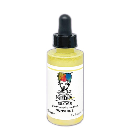 Dina Wakley Media gloss spray: dropper bottle - Sunshine