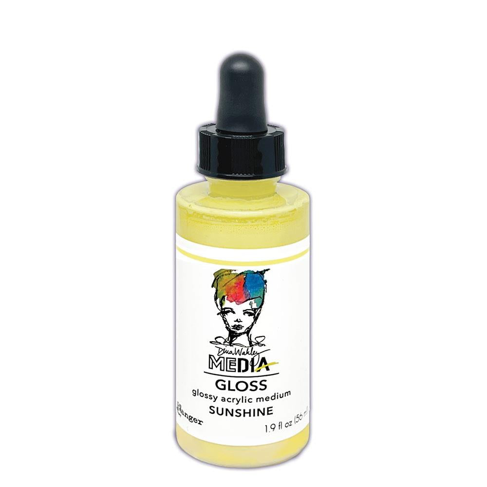 Dina Wakley Media gloss spray: dropper bottle - Sunshine