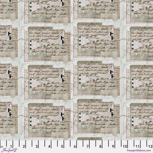 Seth Apter fabric fat 1/4 - On your mark collection: Script