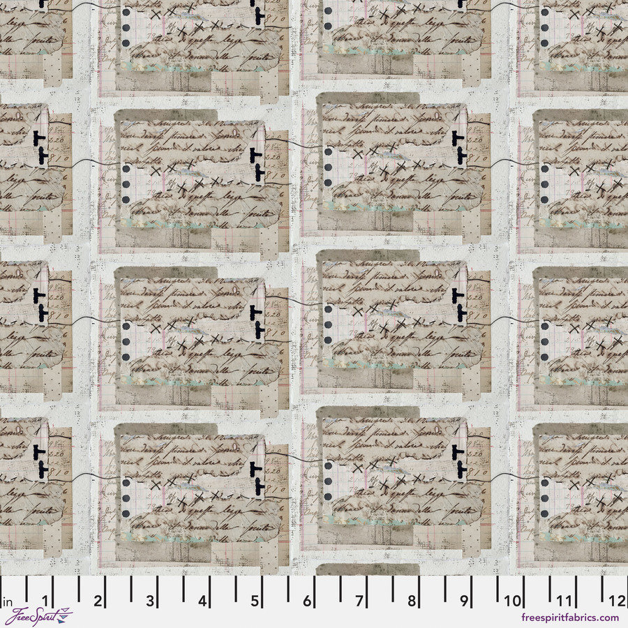 Seth Apter fabric fat 1/4 - On your mark collection: Script