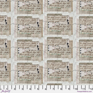 Seth Apter fabric fat 1/4 - On your mark collection: Script