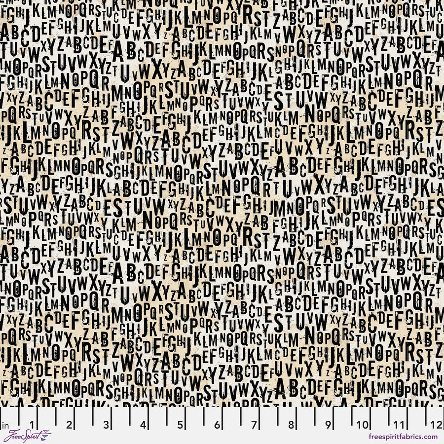 Seth Apter fabric fat 1/4 - On your mark collection: Chain letter