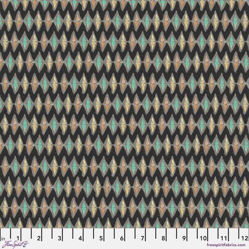 Seth Apter fabric fat 1/4 - On your mark collection: Zigzag
