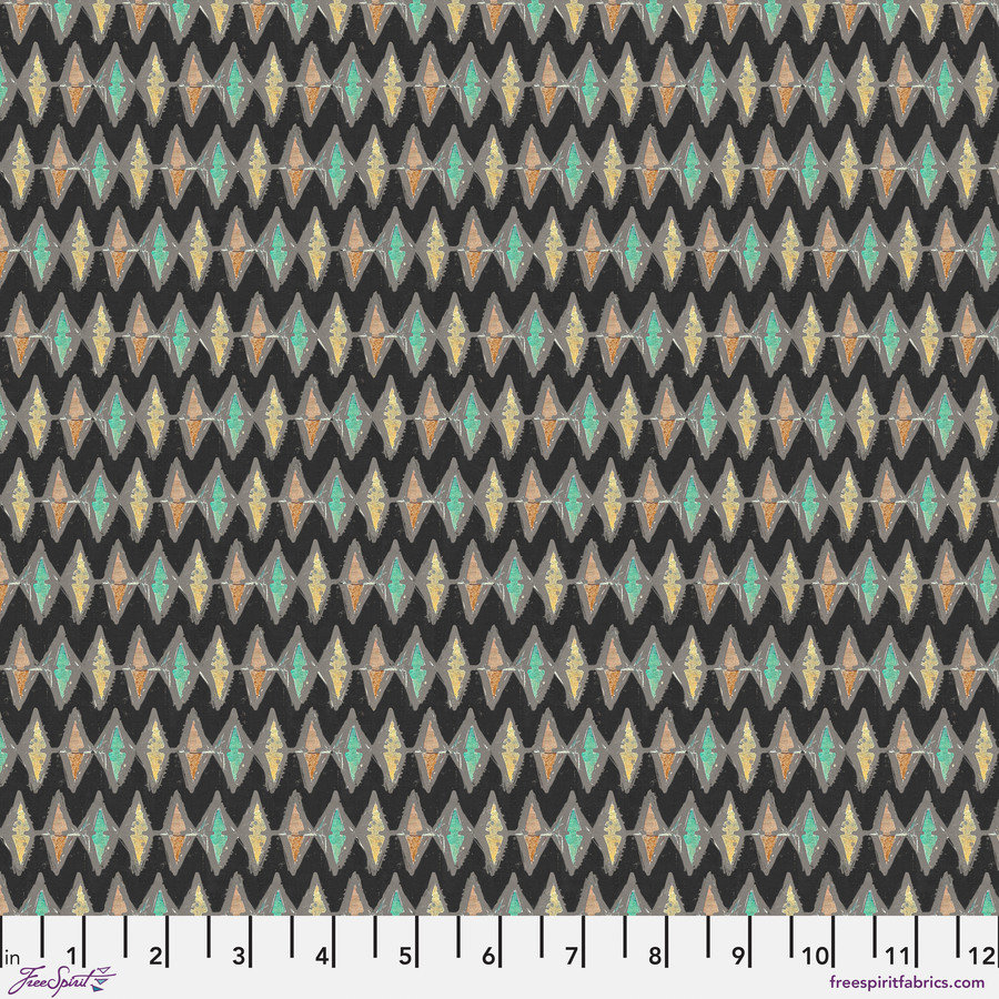 Seth Apter fabric fat 1/4 - On your mark collection: Zigzag