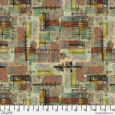 Seth Apter fabric fat 1/4 - On your mark collection: Here and now