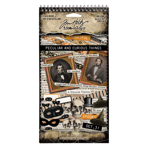 Tim Holtz Idea-ology Curiosities sticker book Halloween 2025