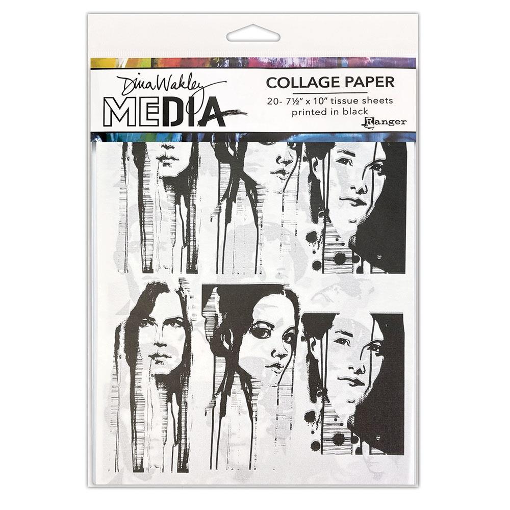 Dina Wakley collage paper - Photo transfers