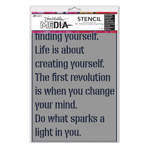 Dina Wakley Stencil - Create yourself