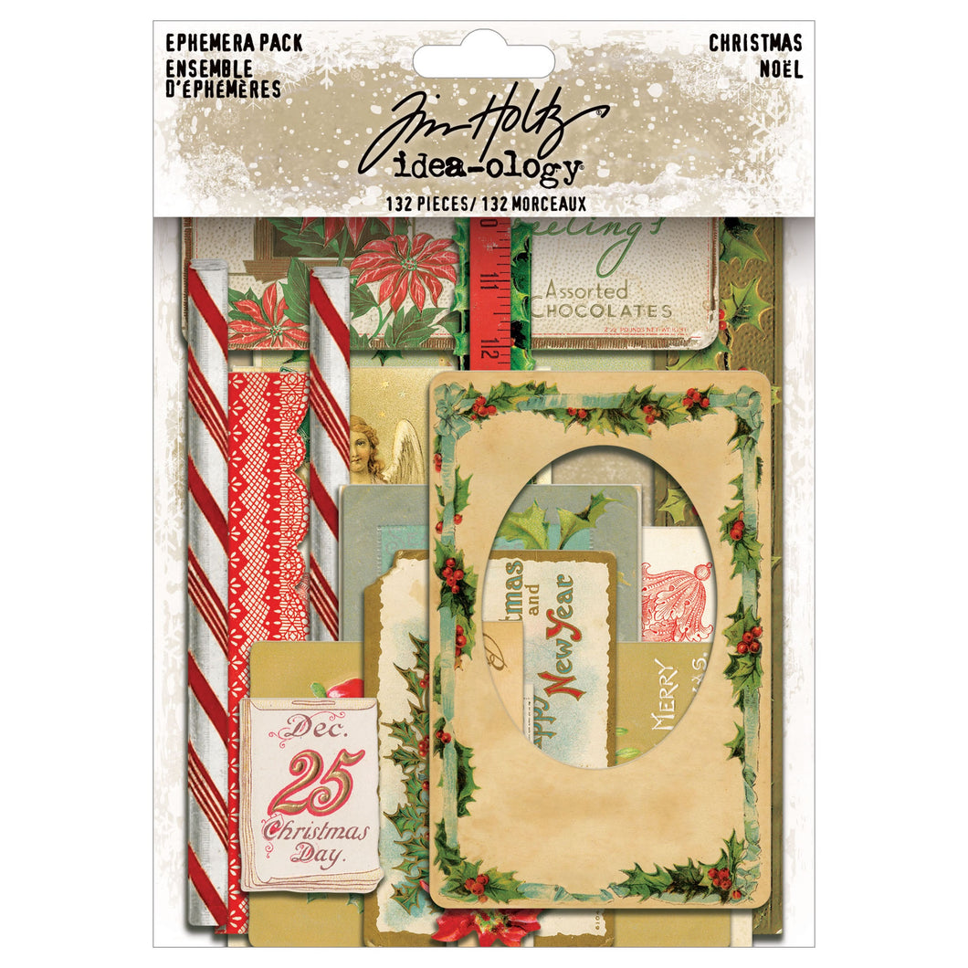 Tim Holtz Idea-ology 2025 Christmas Ephemera pack