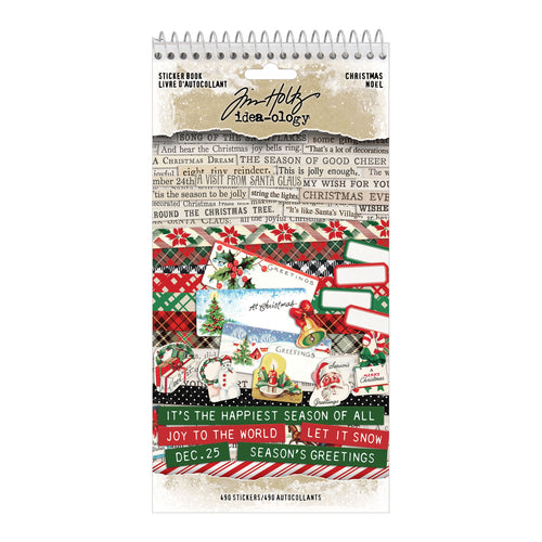 Tim Holtz Idea-ology Curiosities sticker book Christmas  2025