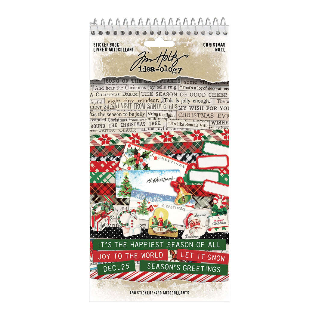 Tim Holtz Idea-ology Curiosities sticker book Christmas  2025