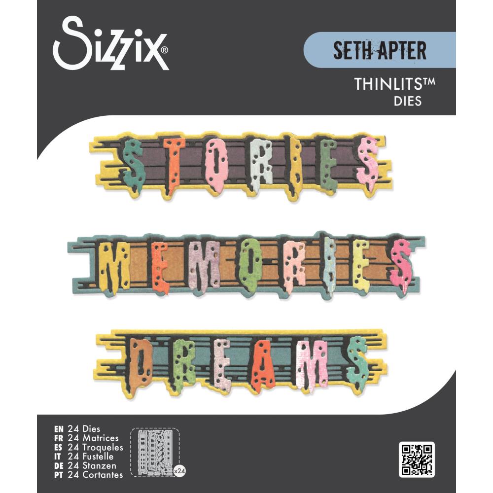 Seth Apter sizzix die: Word Wafers #2