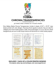 Dina Wakley transparencies - Chroma transparencies: typed quotes