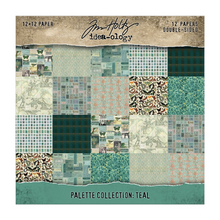 Tim Holtz vault - 12x12” idea-ology paper pad: teal
