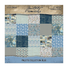 Tim Holtz vault - 12x12” idea-ology paper pad: blue