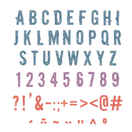 Seth Apter sizzix die: typography