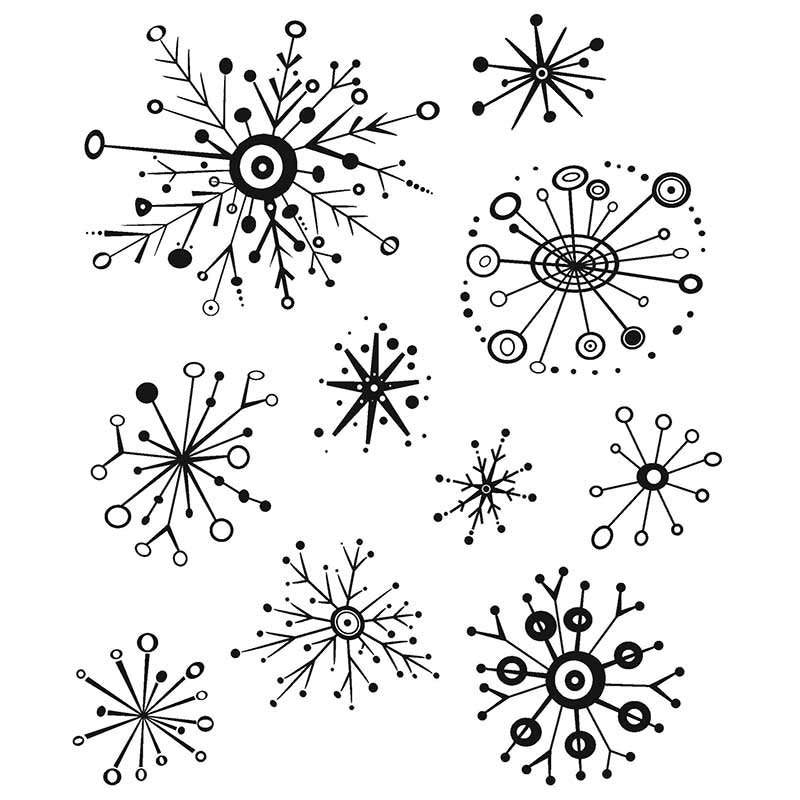 Tim Holtz Stampers anonymous - Retro flakes
