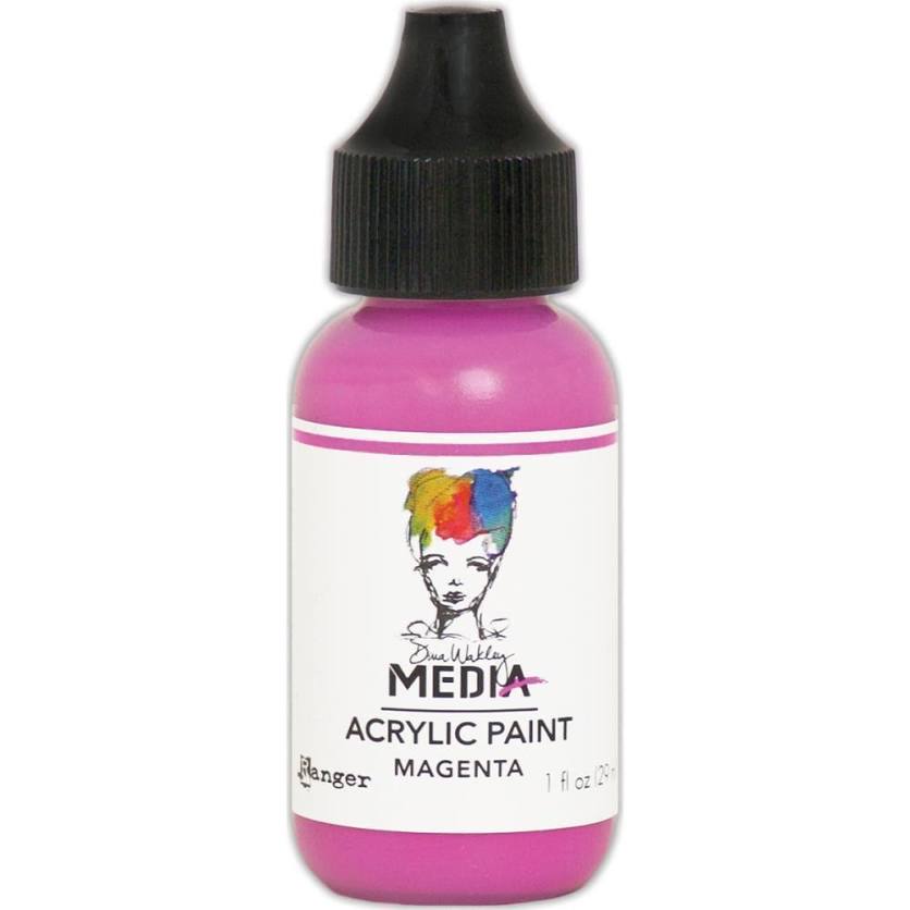 Dina Wakley Media 1oz paint - Magenta