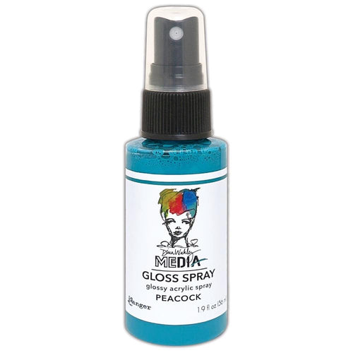 Dina Wakley Media gloss spray - Peacock
