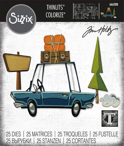 Tim Holtz Sizzix thinlits dies - Road trip