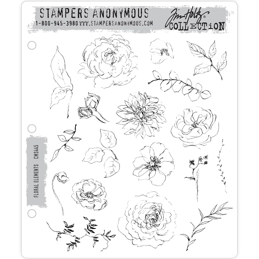 Tim Holtz Stampers anonymous - Floral elements