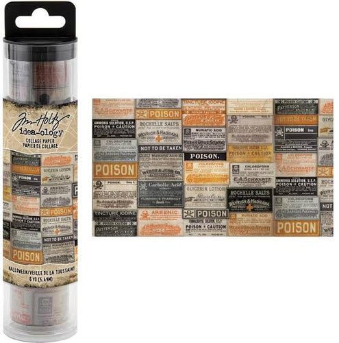 Tim Holtz Idea-Ology - Halloween Collage Paper 6yds