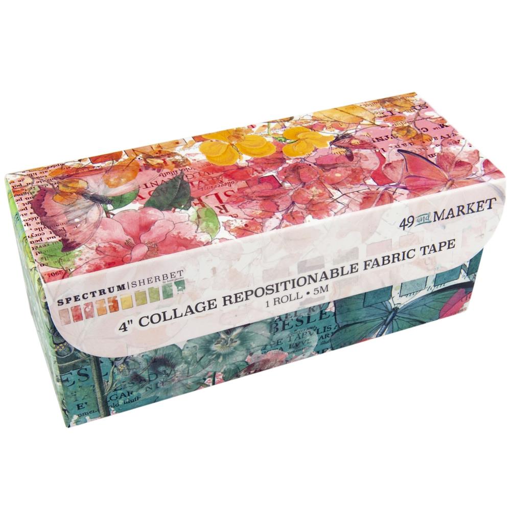49 and Market: spectrum sherbert - 4” collage repositionable fabric tape