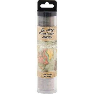 Tim Holtz Idea-Ology - Travel Collage Paper 6yds