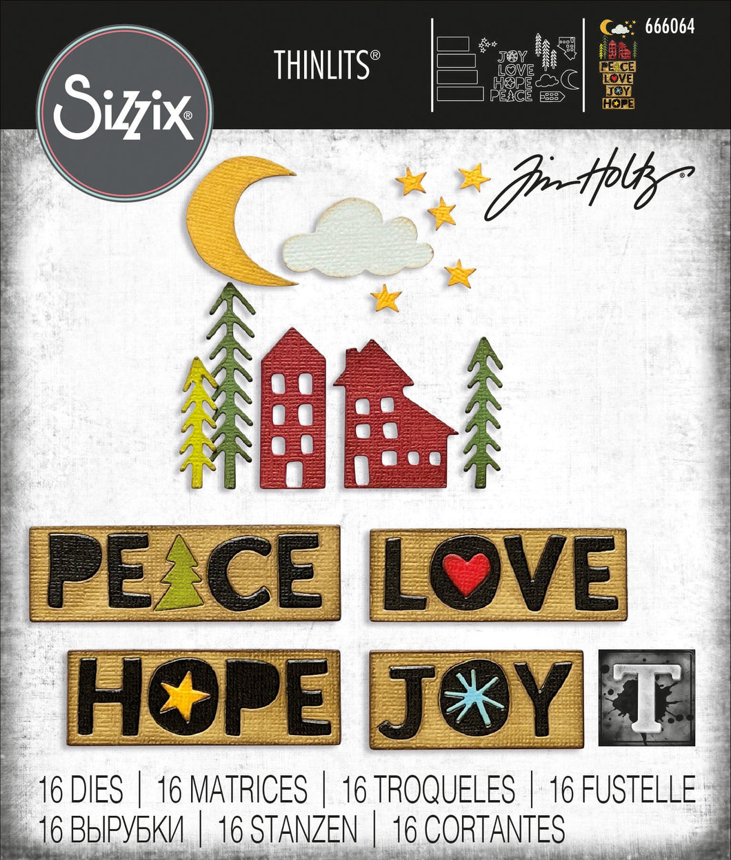 Tim Holtz Sizzix thinlits dies - Christmas cutouts