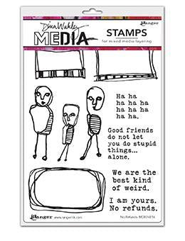 Dina Wakley cling stamp - No refunds