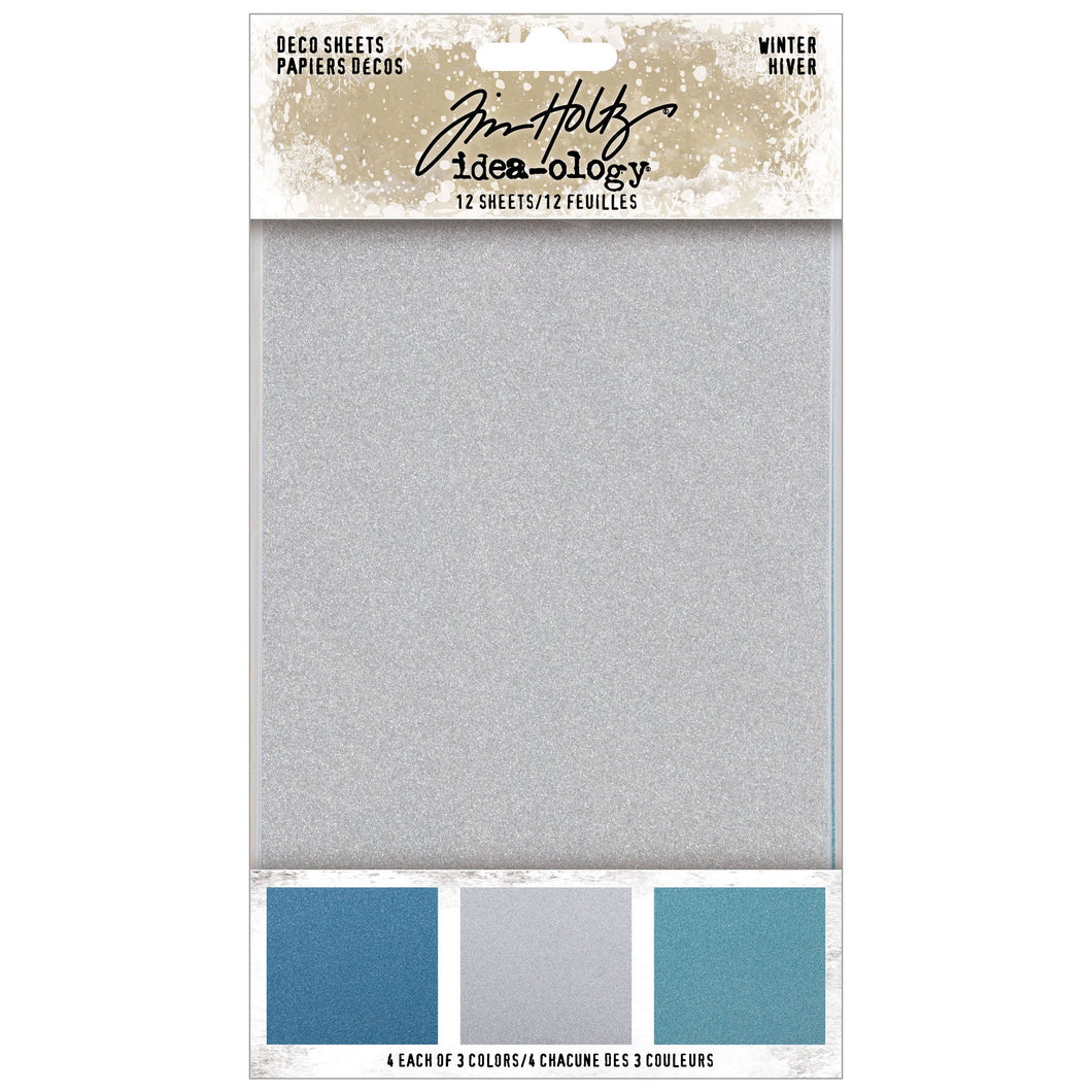 Tim Holtz Idea-ology: Christmas 2022 - deco sheets winter