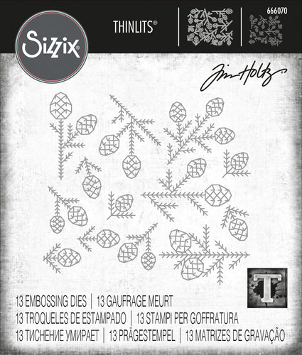 Tim Holtz Alterations thinlits embossing dies - pine patterns
