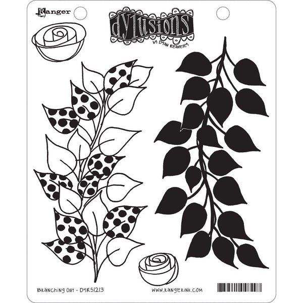 Dylusions Cling Stamp - Branching out