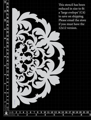 Kinder Kreations - Damask wheel stencil