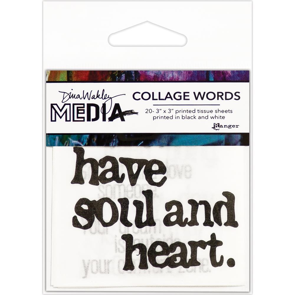 Dina Wakley collage words #2