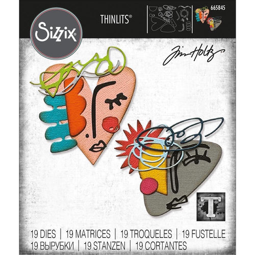 Tim Holtz Sizzix thinlits dies - Abstract faces