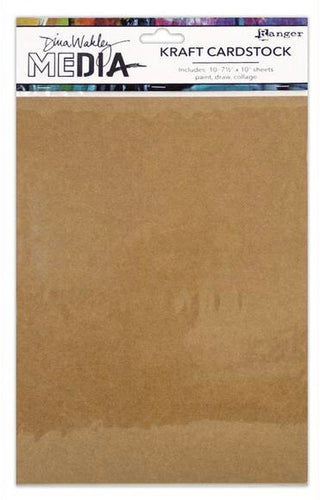 Dina Wakley Media Kraft cardstock 10/pack