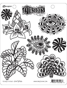 Dylusions Cling Stamp - Foliage fillers