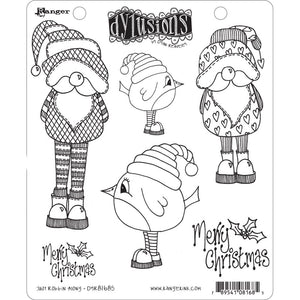 Dylusions Cling Stamp - Just Robbin along
